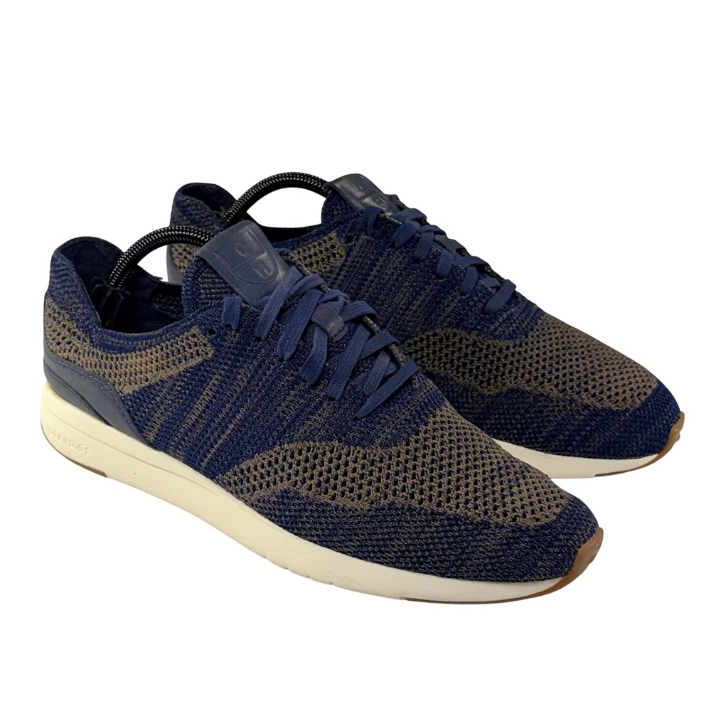 Cole Haan GrandPro Runner Stitchlite Sneaker Men 9.5 Navy Brown Lightweight Shoe